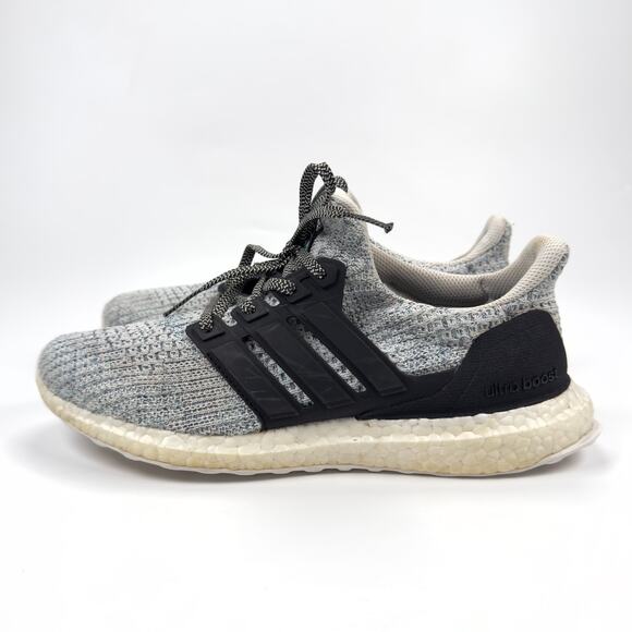 Adidas Women's Gray Black Parley x UltraBoost 4.0 Running Shoes Size 8.5 - Picture 6 of 8